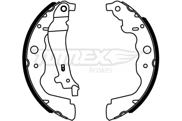 TOMEX BRAKES Piduriklotside komplekt TX 22-18